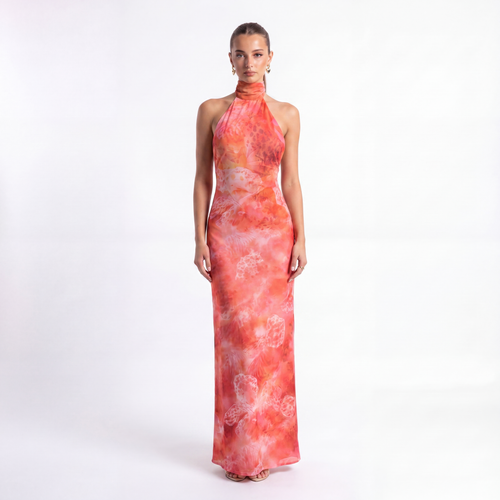 Vestido Coral Bloom