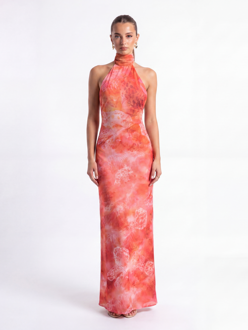 Vestido Coral Bloom