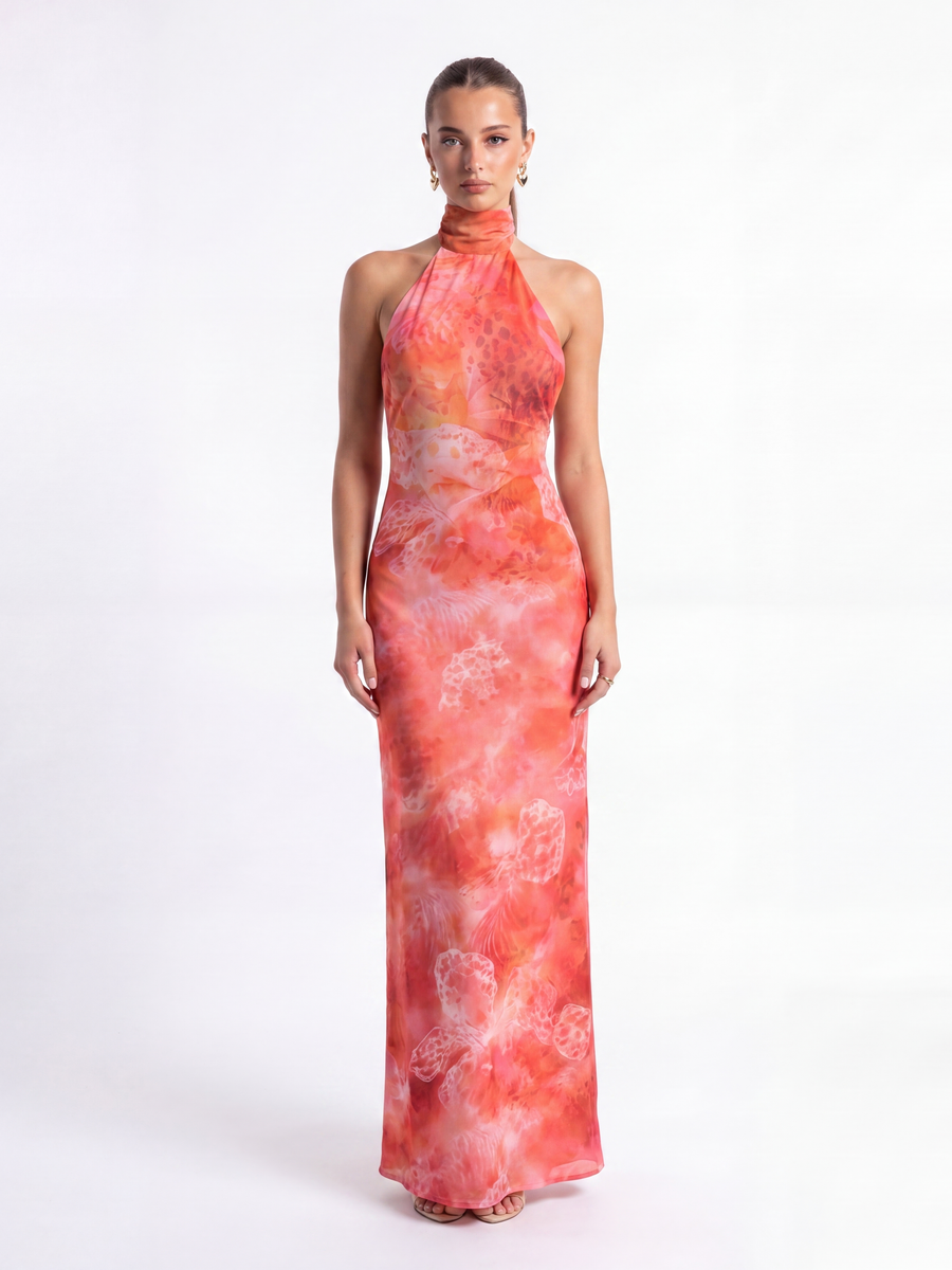Vestido Coral Bloom