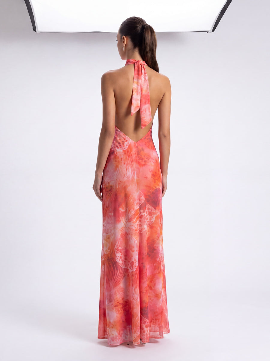Vestido Coral Bloom