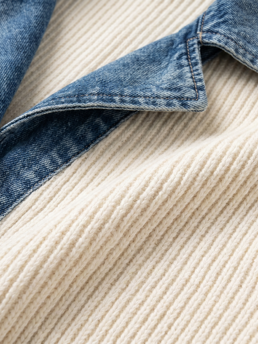 Chaqueta Denim Patchwork Viora