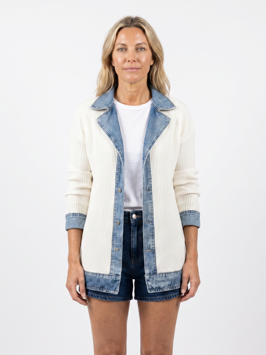 Chaqueta Denim Patchwork Viora