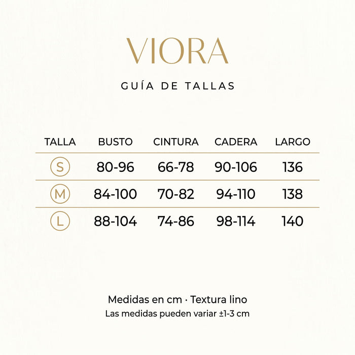 Tabla de tallas Vestido Aurora